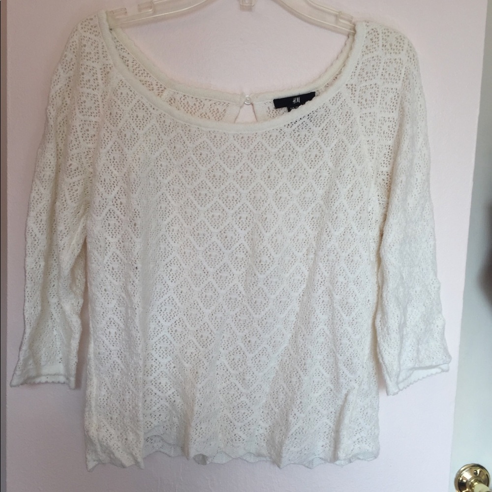 White lace top